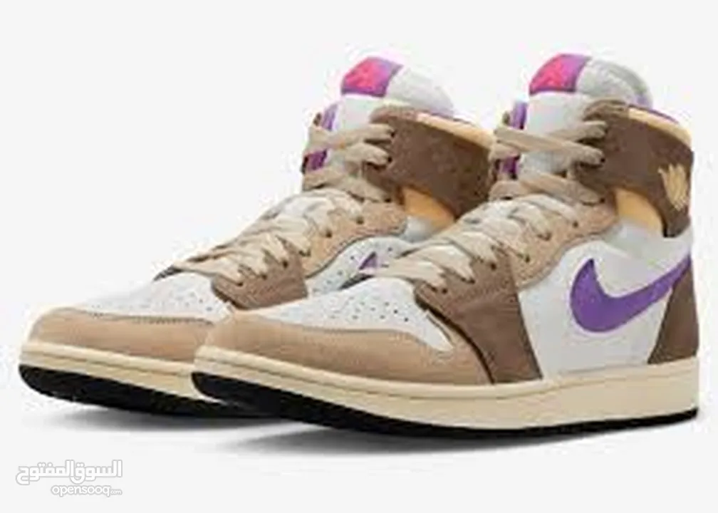 Jordan 1 High Zoom Air CMFT 2 Palomino Wild Berry Men's Size 9