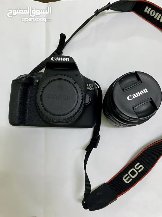 للبيع كاميرا canon eos 2000d نظيفة جدا