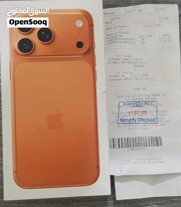 A new  iPhone 17 pro max 512gb  only just open not used same new