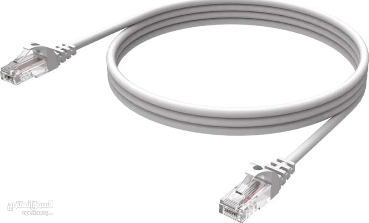 CABLE E.NET CAT6a patch cord gray 5M كوابل انترنت 5M