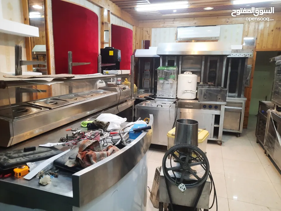 Rasturant equipment for sale used and new,,,, البيع ادوات المطاعم او المقاهي مستعمل أو جديدة