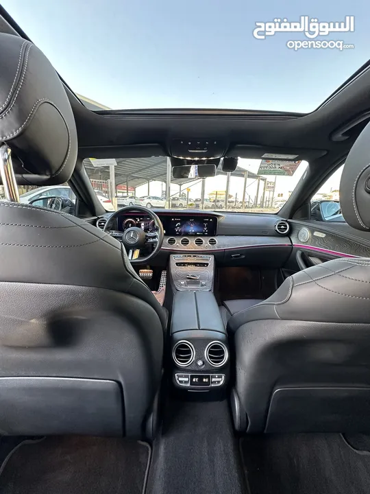 مرسيدس E350 2021 فل اضافات اعلى صنف بانوراما وارد المانيا لون فيراني مميزة