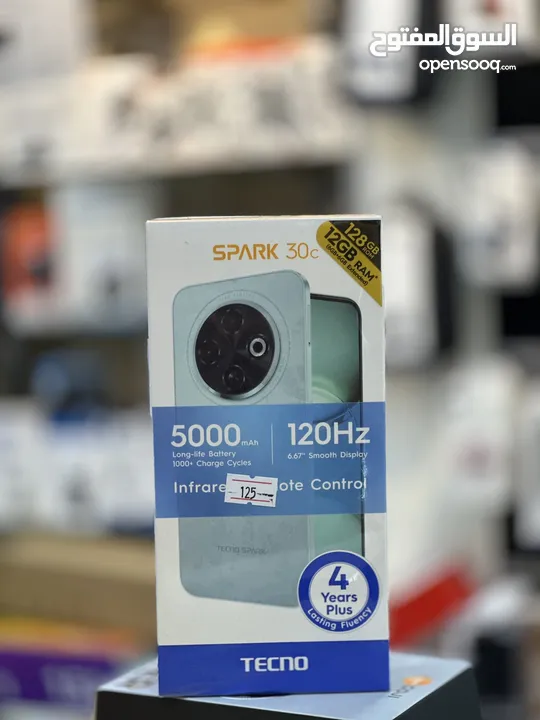 Tecno spark 30c بأفضل سعر في المملكة جديد كفالة الوكيل الرسمي سنة