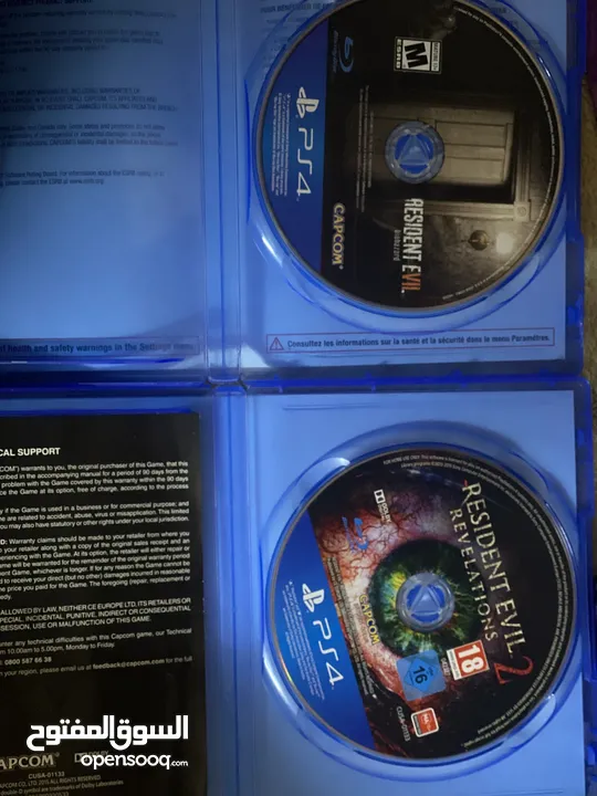 لعبة بلايستيشن 4 resident evil revolution و resident evil biohazard