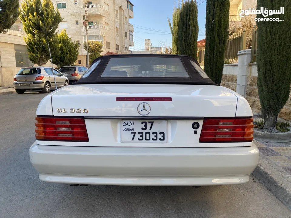 Mercedes SL 320 1995 لعشاق الكلسك  من انظف مرسيدس اس ال في الاردن  ( كاش او بدل على بك اب )