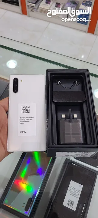 سامسونج note 10 256gb نسخة 5G نظيف بحالة الوكالة  و ملحقاتة