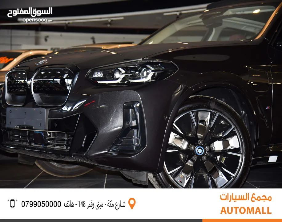 BMW الفئة الثالثة iX3 كهربائية بالكامل 2024 BMW iX3 eDrive EV Black Edition