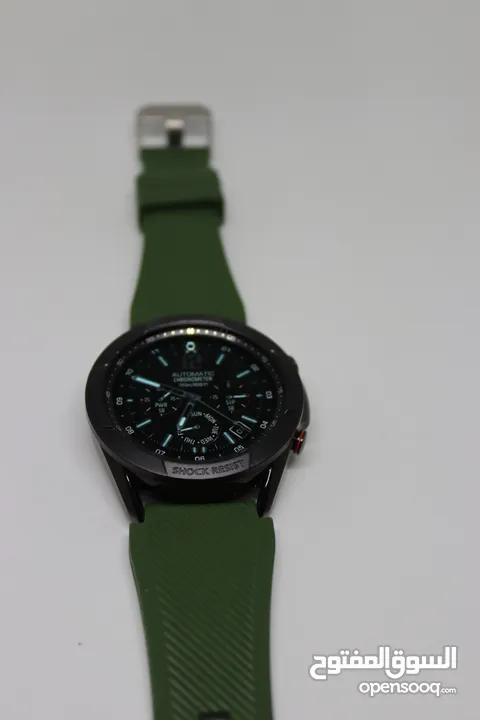 SAMSUNG GALAXY WATCH 3 SIZE 45MM WITH ARMY GREEN RUBBER BAND