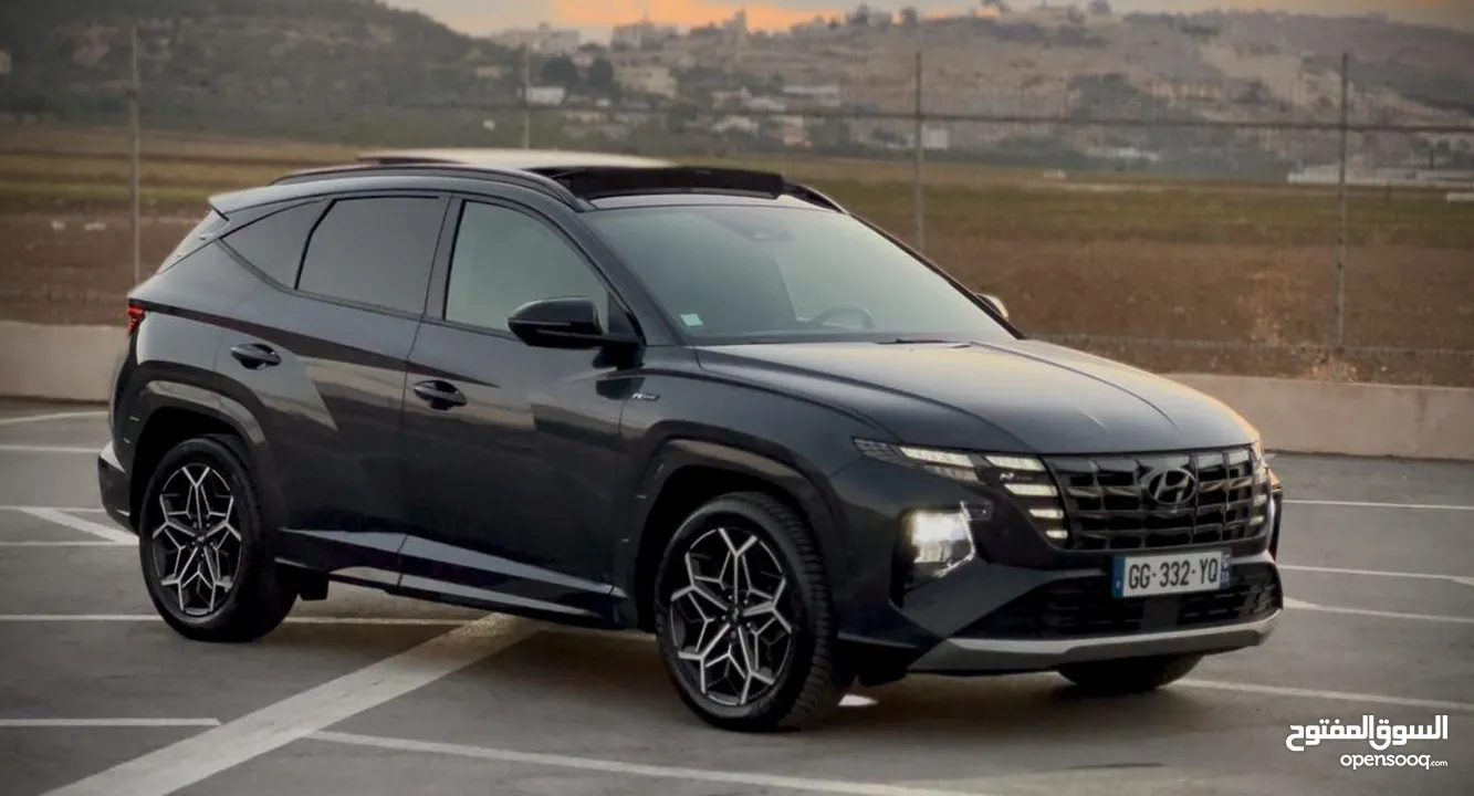 هونداي توسان N-Line /2022 فل الفل فتحة سقف بانوراما  2x4 ///240Hp   ( Haybrid) 1600cc