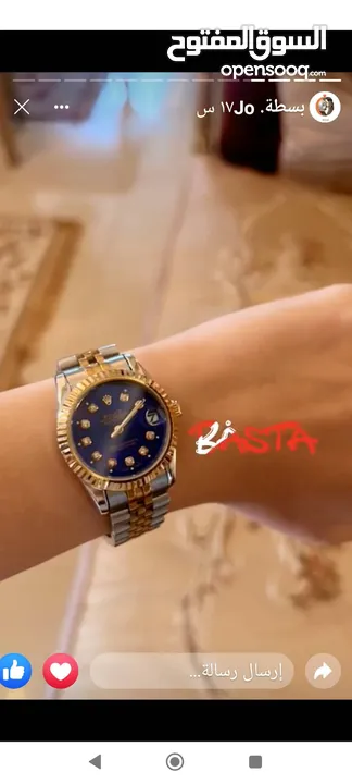 مجموعة  جديدة من الساعات النسائية  الفاخرة بأفضل الأسعار الرولكس الديت جاست متوفرة الان
