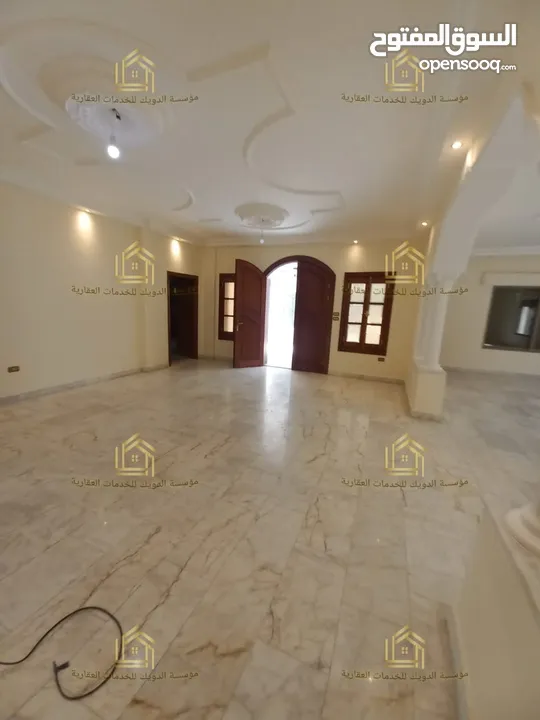 شقة طابقية - دابوق - 4نوم - 350م - ارضية - ترس - مدخل مستقل - قرب الخدمات -