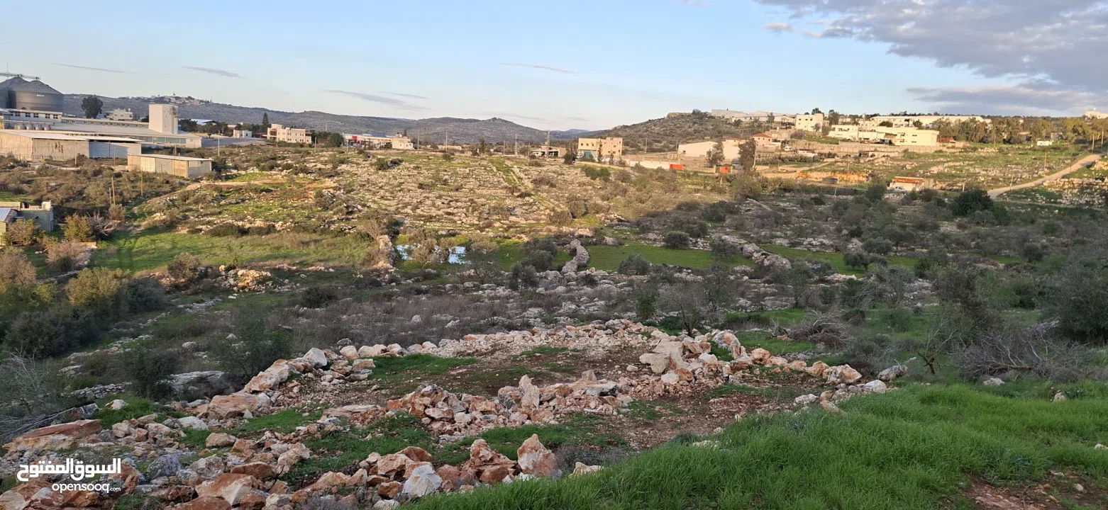 800متر طابوا فلسطيني في اجمل موقع بالكفريات واطلالة مميزةمنطقة( b)صالحة للبناء