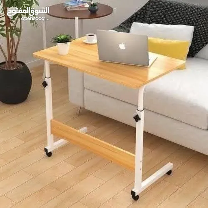 مكتب طلابي عملي ومتنقل بترتيب عصري! سطح واسع بيساع لابتوب + كتب + أدوات مدرسية عجلات قوية