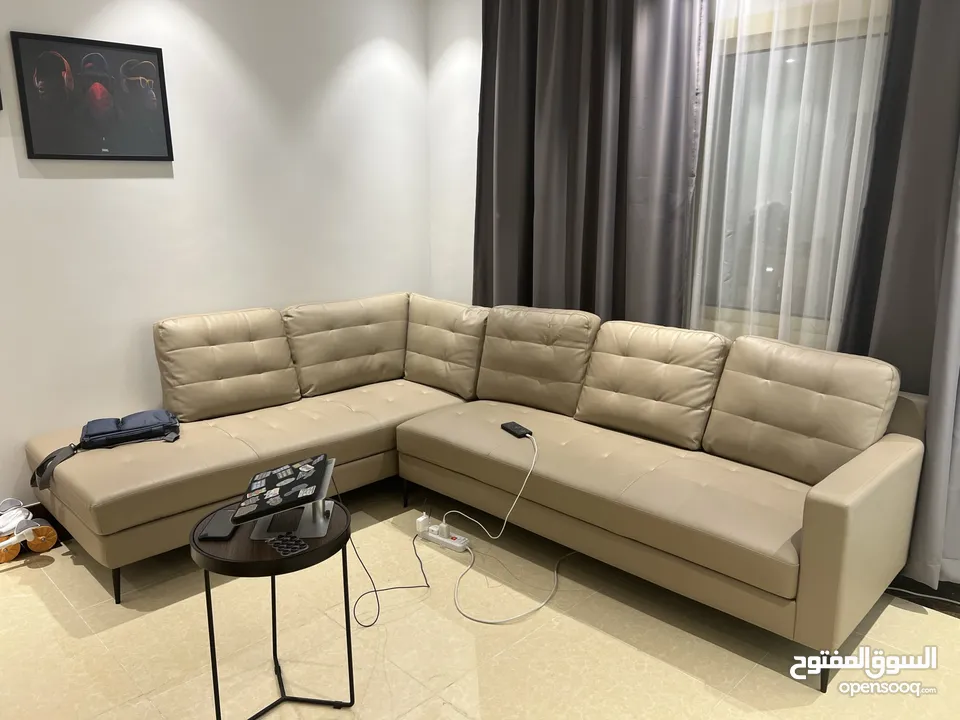 L shape couch like new for sale