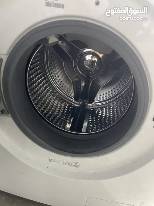 غسالة سامسونج 9 كيلو مع حماصه يعني 2 في واحد