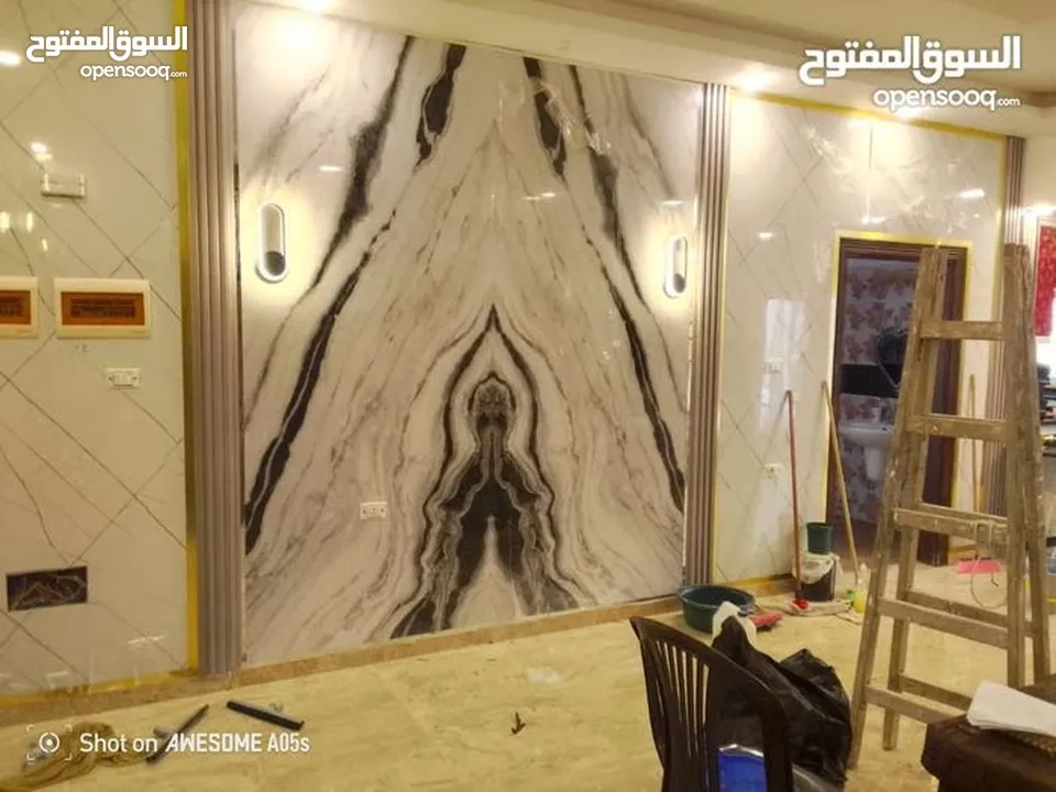 تركيب جميع انواع الديكور الداخلي و الخارجي احدث التصميم للجبسومبورد وبديل الخشب وبديل الحجر وبديل ال