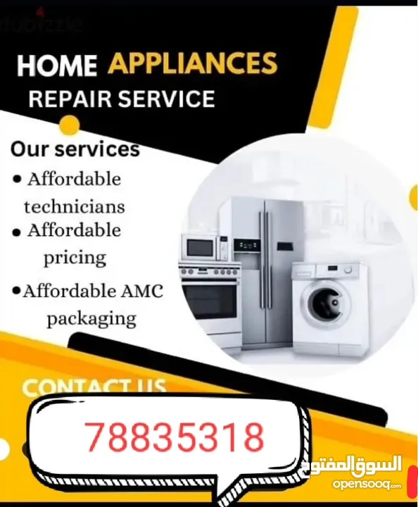 Maintenance Automatic washing machine and refrigerators Repairing