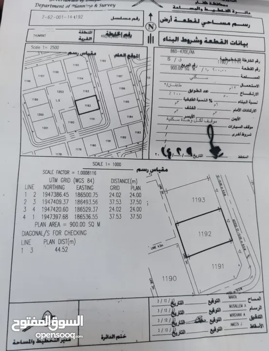 ارضين صك للبيع في ثمريت مساحتها 1800متر بالقرب من خط صلالة ثمريت