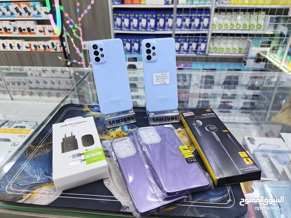 الازرق البارد متوفر SAMSUNG A23 رام 12 جيجا 128 بدون كرتونه معه بكج هدية متوفر توصيل
