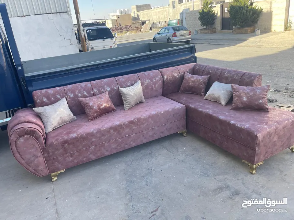 كورنرات 9مقاعد حرف L معاه كمان مجوزه بسعر الجملة من مفروشات ماسة لاتردد بل اتصال والحجز