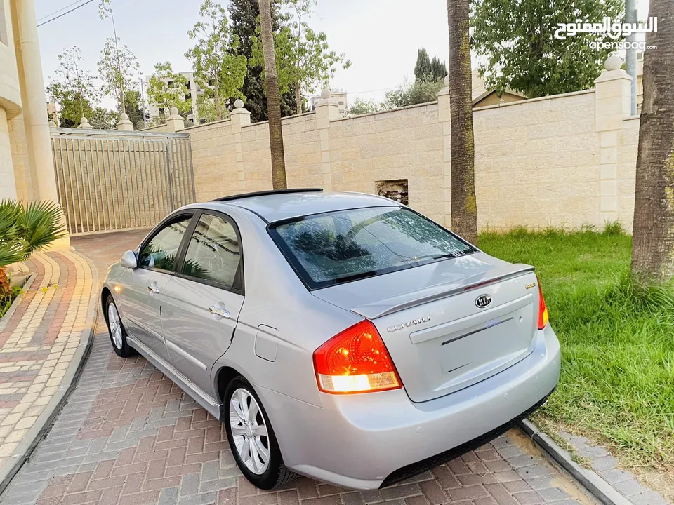 كيا سيراتو 2008 فل اضافات فل اوتماتك  ترخيص وتأمين جديد  السيارة بحالة ممتازة الله يبارك لصاحب ..