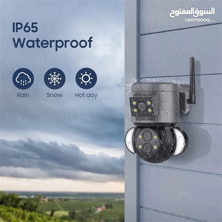 كاميرا مراقبة خارجية عن طريق الجوال 360 درج  Inqmegapro 4MP Security Camera Outdoor 10X Optical Zoom