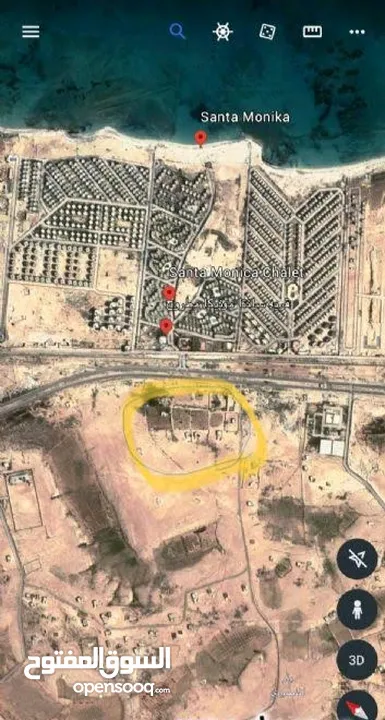 أرض للبيع في مرسي مطروح الاسكندريه الكيلو 17