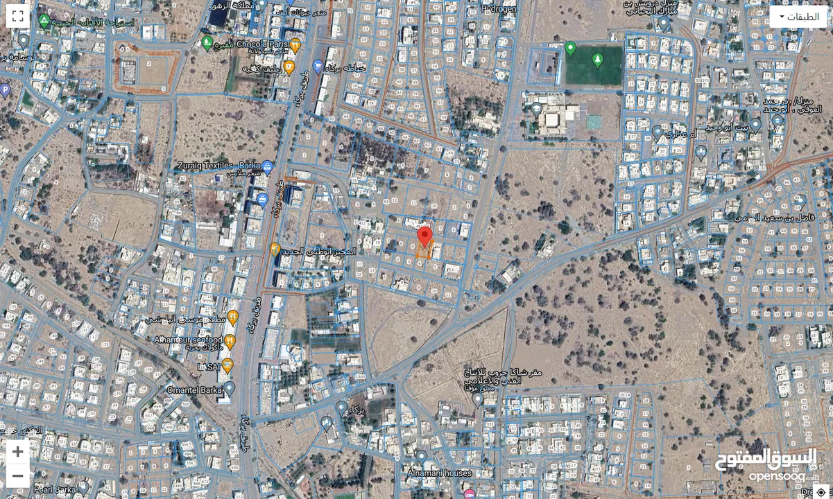 ارض سكنية للبيع ولاية بركاء - الجحيلة بالقرب من السوق مساحة الأرض: 700 متر سعر الأرض: 18500 ألف