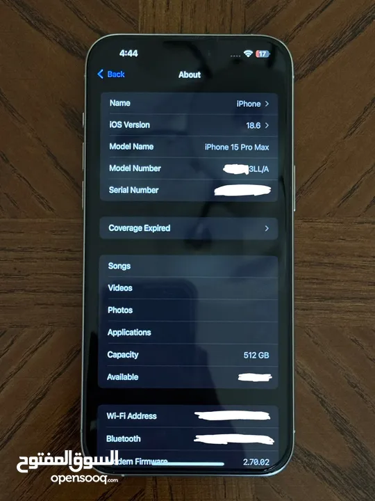 iPhone 15 Pro Max 512GB USA - أيفون 15 برو ماكس 512 جيجا أمريكي