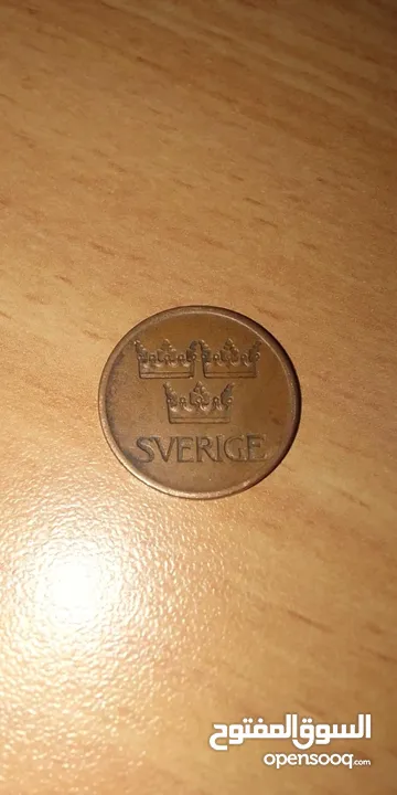 SVREIGE عملة قديمة لها 53 سنة