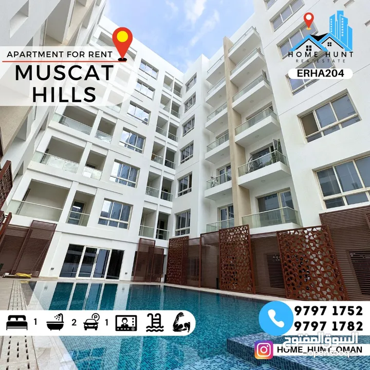 MUSCAT HILLS  FULLY FURNISHED 1BHK IN HILLS AVENUE