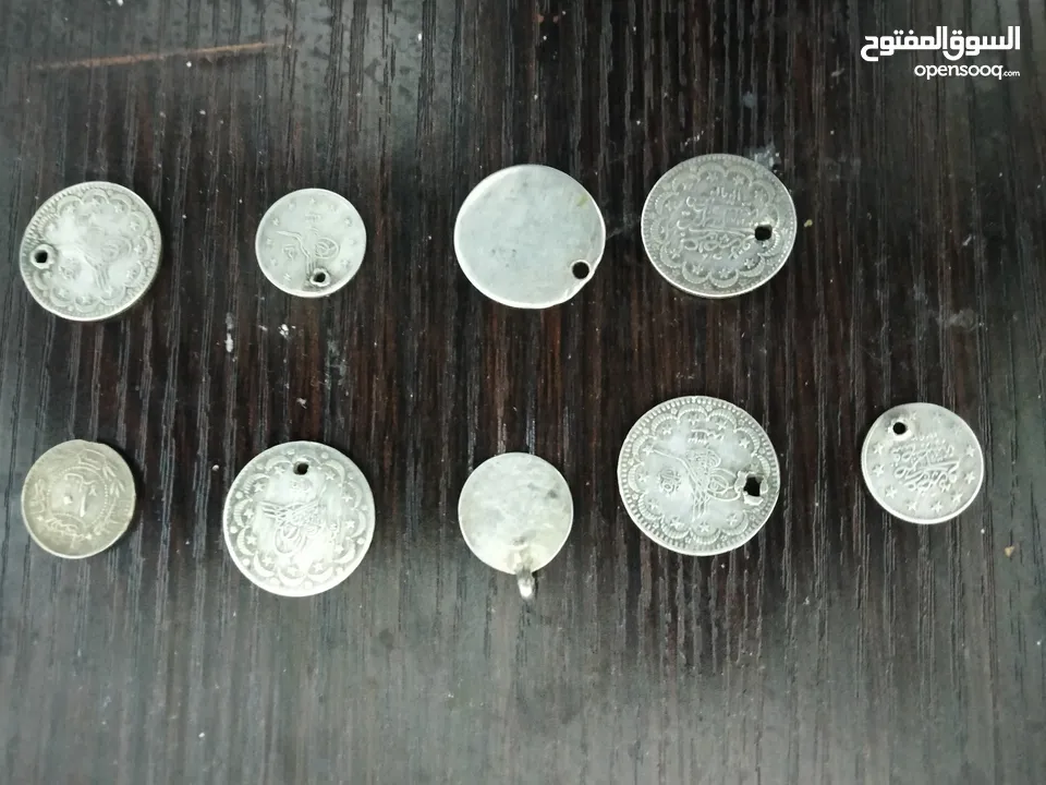 9 عملات قسطنطينية فضة اصليات للبيع