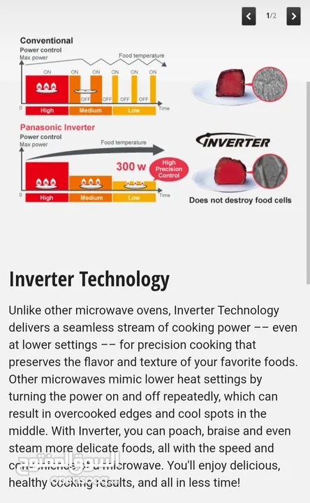 Panasonic microwave/ convectional Oven