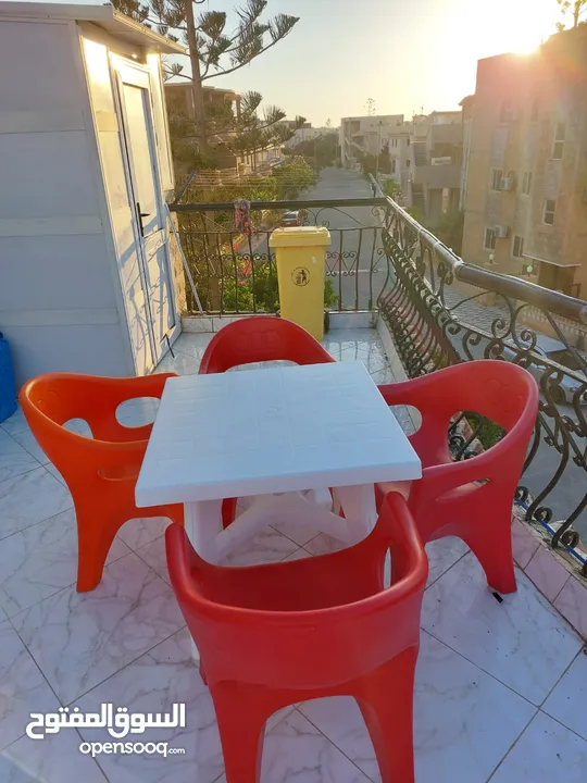 ايجارات في الساحل الشمالي قرية اللوتس شاليه صف ثاني بحر