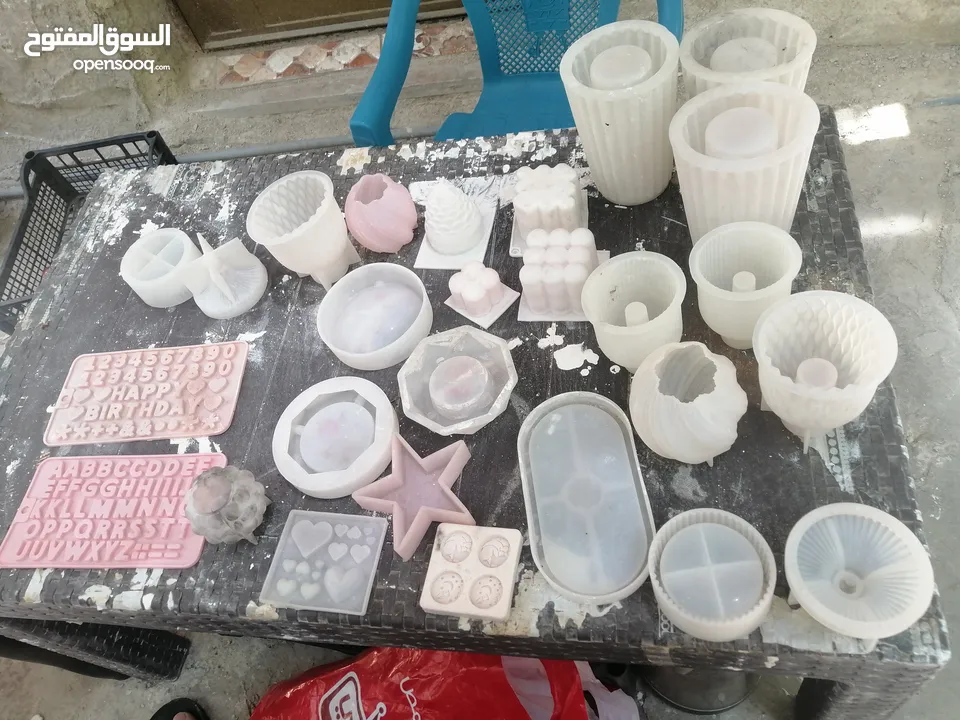 قوالب سيلكون للجبس وغيره عدد 27 قالب