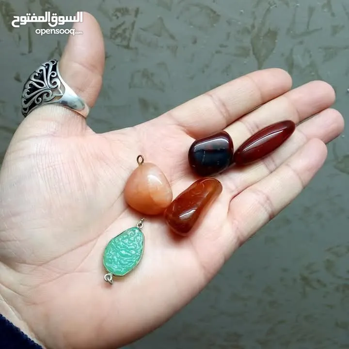 خواتم فضه مطعمه بالحجر الكريم