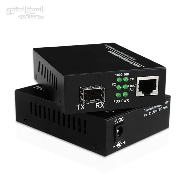 Fiber Optic Media Converter SFP 1G TO Ethernet 10/100/1000 - تحويلة من SFP إلى Ethernet