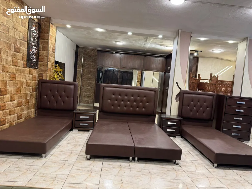غرفة نوم شبابية 3 اسرة فخمة جدا