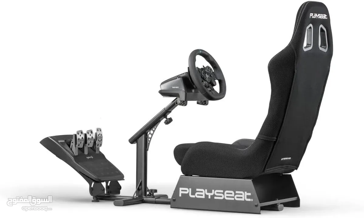 ستيرنج ثرست ماسترThrustmasterمع كرسي العاب من play seatقير تراست ماستر والهاند بريك اليدوي