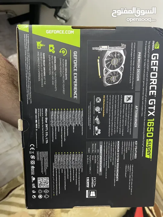 Nvidia GTX 1650 super بحالة ممتازة للبيع