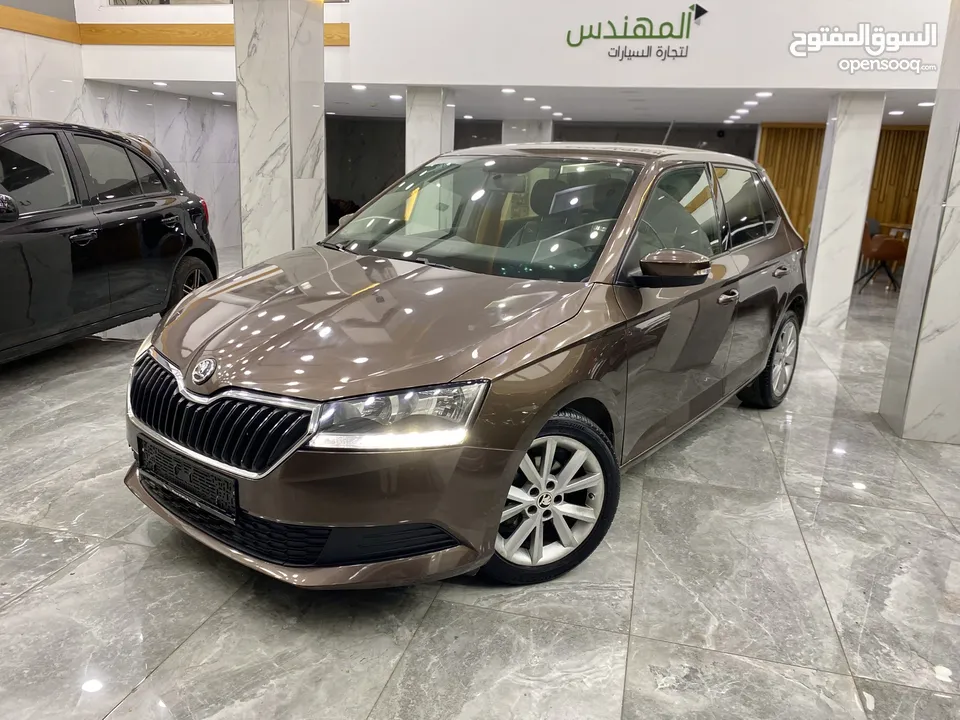 SKODA FABIA .. اوتوماتيك .. ترخيص 2019 .. باللون البني المميز