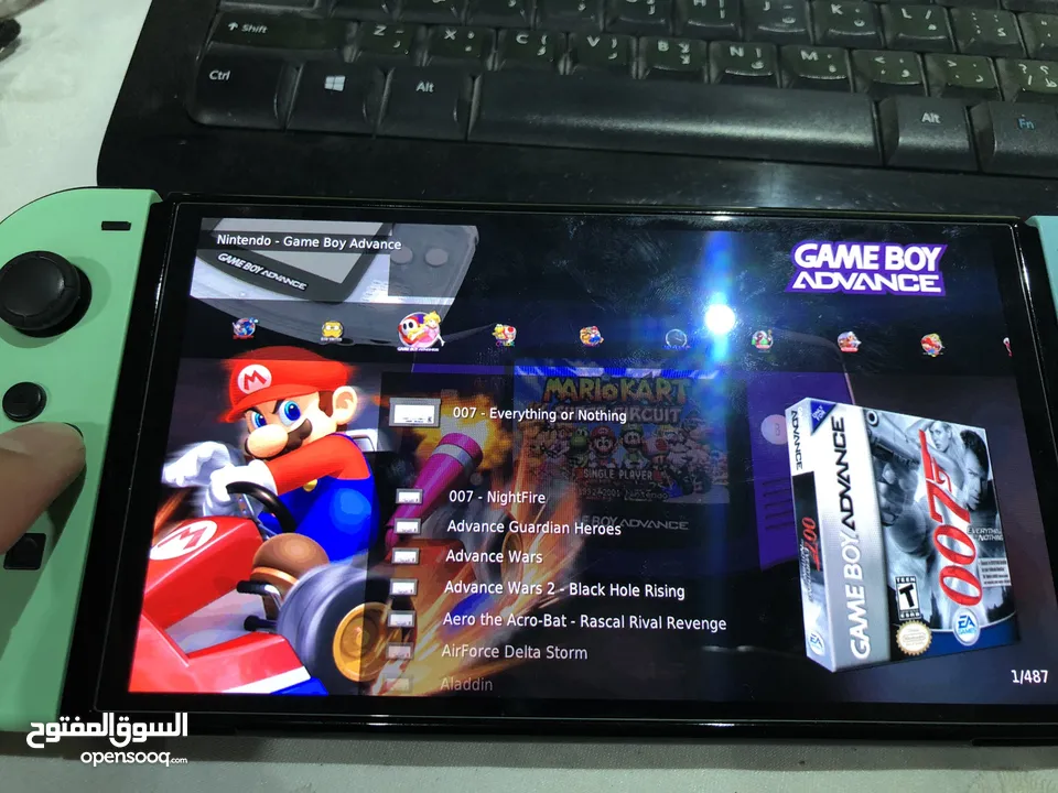 ننتندو سويتش فرجن تو معدل مع 3000 لعبة Nintendo Switch. 2 modded