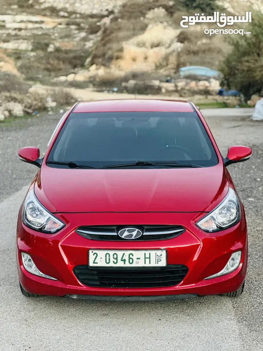 هيونداي اكسنت 2017 / سعر مميز وحررررق / فحص نخب/ لون مميز / فل اضافات بدون فتحة / ترخيص وتامين ساري