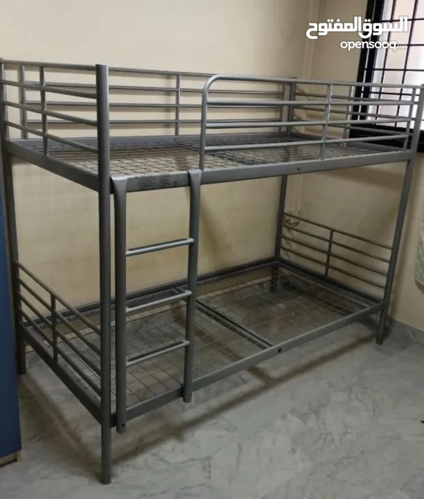 سرير حديد طابقين للبيع / bunk bed frame for sale