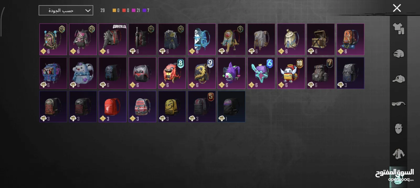 حساب ببجي للبيع