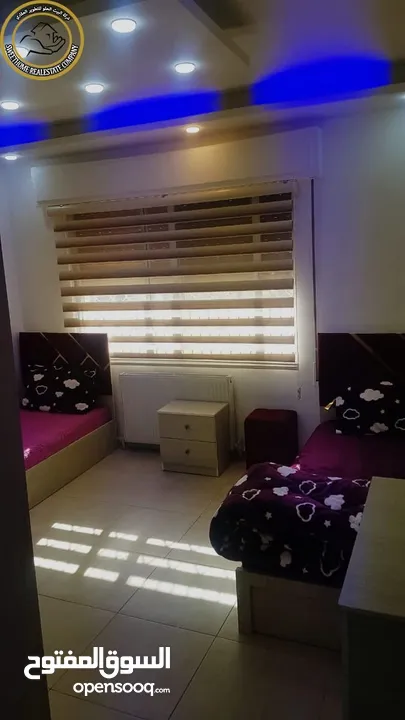شقة مفروشة مميزة للبيع في السابع قرب جمعية خليل الرحمن طابق ثاني 93م تشطيب سوبر ديلوكس