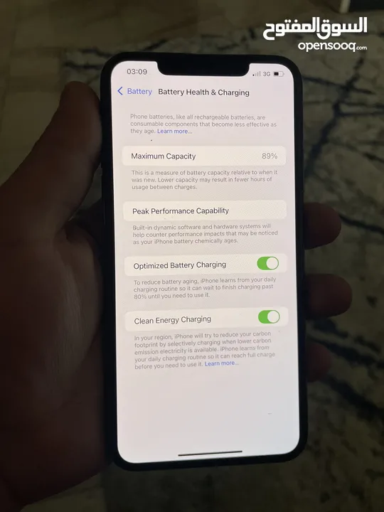 ايفون 11 برو ماكس 256 جيجا بطارية 89 وكالة