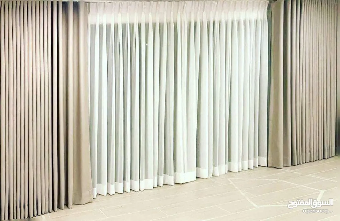 blackout curtains and roller blinds