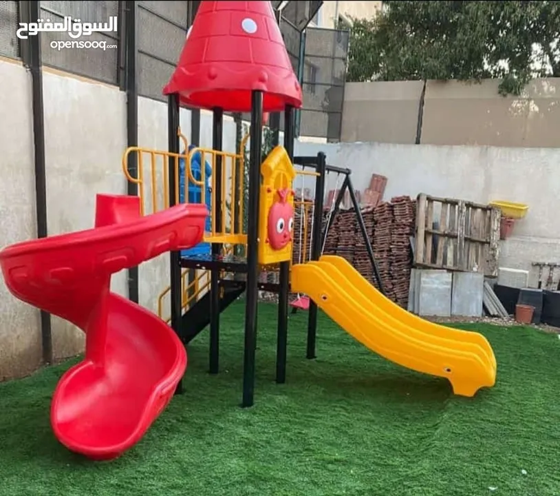 العاب خارجية مستورد سحاسيل ومراجيح للحضانات ورياض الأطفال والمدارس والمزارع والشاليهات والحدائق
