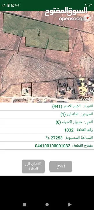 ارض للبيع سعر مغري منطقة الكوم الاحمر